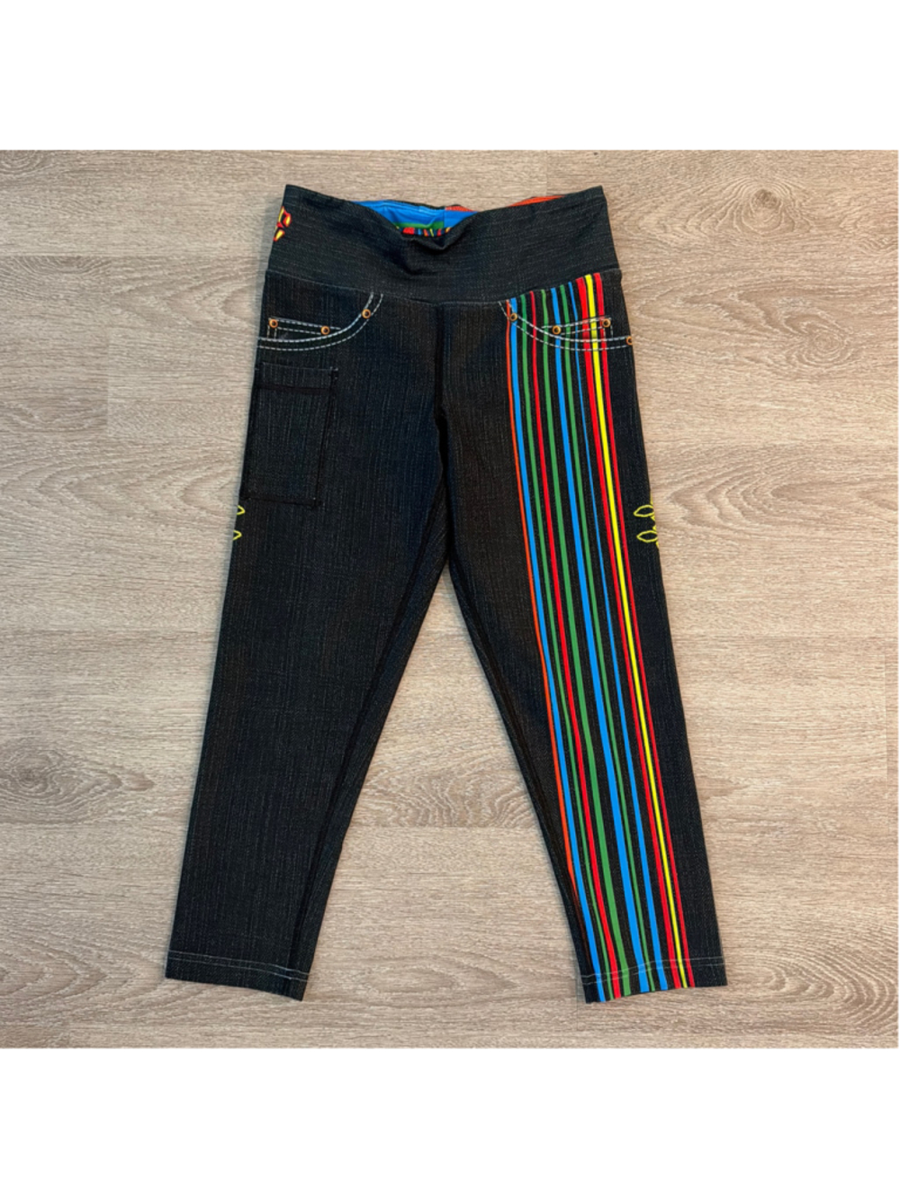 INKnBURN Run or Die Capri Leggings Sz 2!